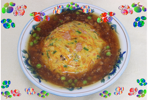 蟹玉餡かけ焼飯　　800円